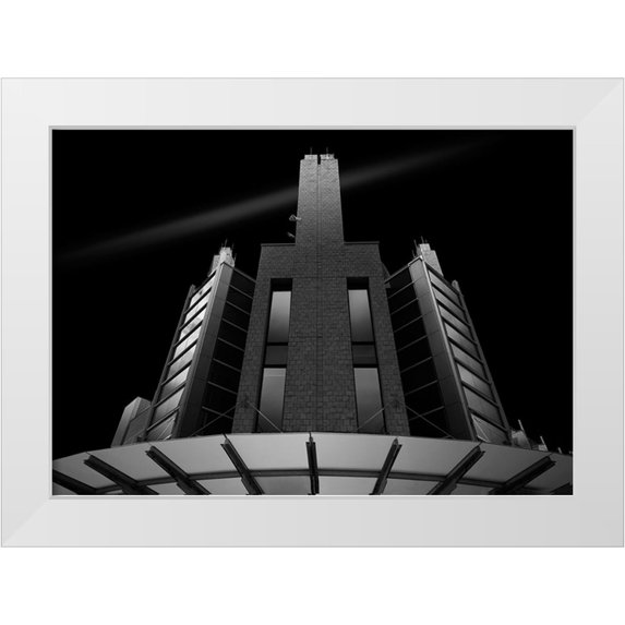 Gong, Yanyan 32x24 White Modern Wood Framed Museum Art Print Titled - IVory Tower