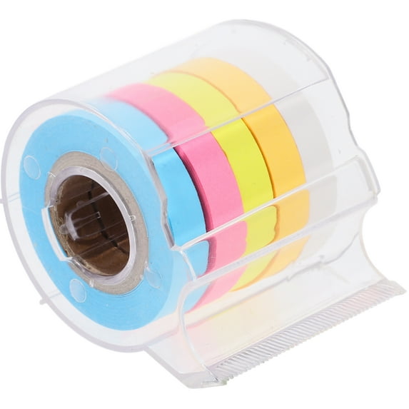 Gongc 1 Set Self-Stick Note Pads Memo Message Pad with Tape Dispenser for Home Office