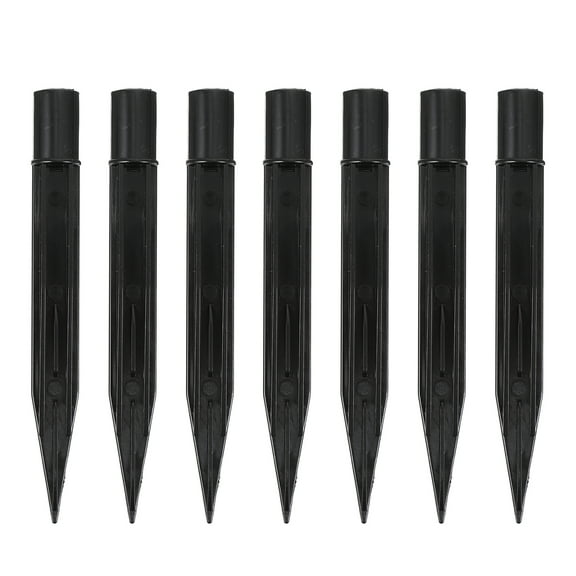 Gongc 10pcs Plastic Ground Spikes Solar Light Stakes for Yard Garden Decor