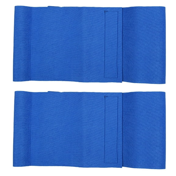 Gongc 2Pcs Therapy Support Brace Adjustable Warm Waist Belt Lumbar Lower Massage Pain Relief Support Pads for Adults (Free Size, Width 19cm, Length 100cm, Blue)