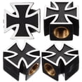 thumbnail image 1 of Gongc 4 pcs Cross Style Tire Stem Valve Caps Universal Tire Wheel Valve Covers for Cars, 1 of 7