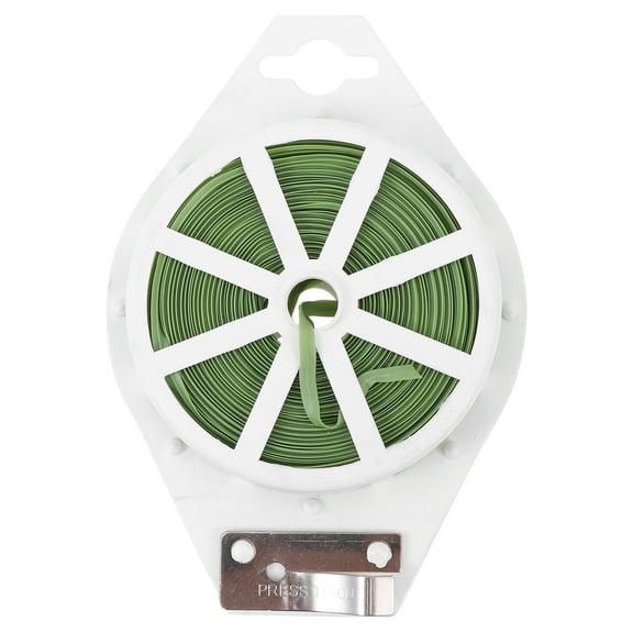 Gongc 50m Green Coated Garden Ties for Gardening & Office Organization