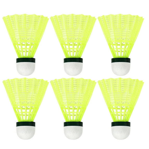 Gongc 6pc Nylon Badminton Set for Indoor/Outdoor Play - Yellow
