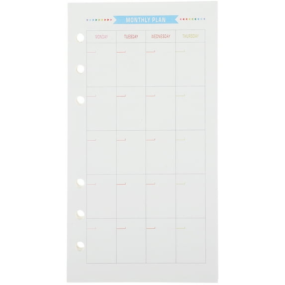 Gongc A6 Journal Refills To Do List Planner Insert A5 Binder Paper