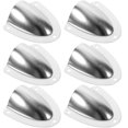 thumbnail image 1 of Gongc Clam Shell Vent Boat Wire Covers 6PCS Stainless Steel Silver Accessories, 1 of 6