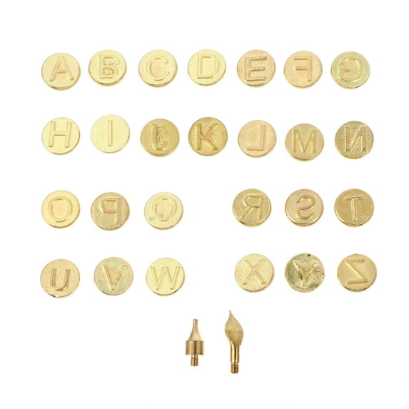 Gongc Diy Kits Alphabet Stencils Wood Burning Tool for Beginners