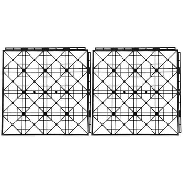 Gongc Garden Decking Kit 2pcs Interlocking Cushion Tiles 12x12 for Pool Patio Balcony