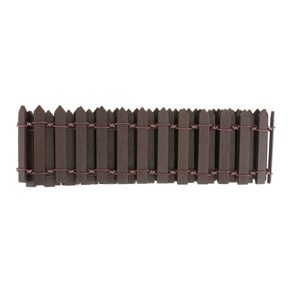 Gongc Mini Wood Picket Fence for Fairy Gardens & Micro Landscapes