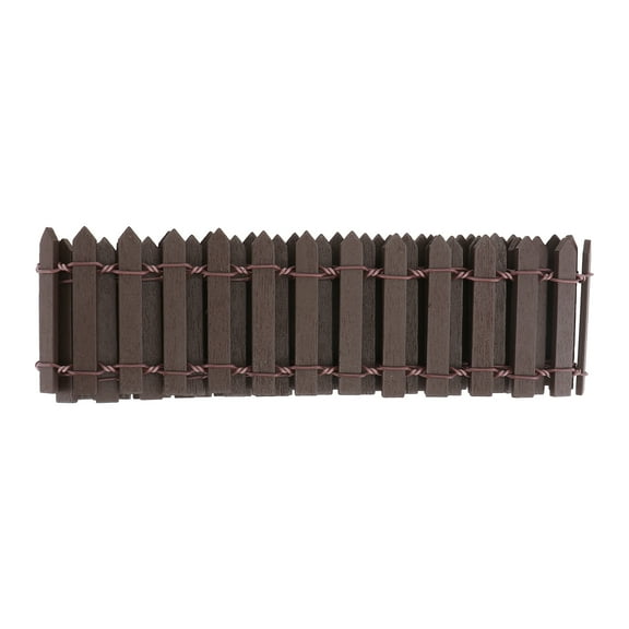 Gongc Mini Wood Picket Fence for Fairy Gardens & Micro Landscapes