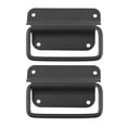 thumbnail image 1 of Black Stainless Steel Toolbox Handles for Suitcase Use 2 Pieces Folding Handles for Wooden Box Pull, 1 of 6