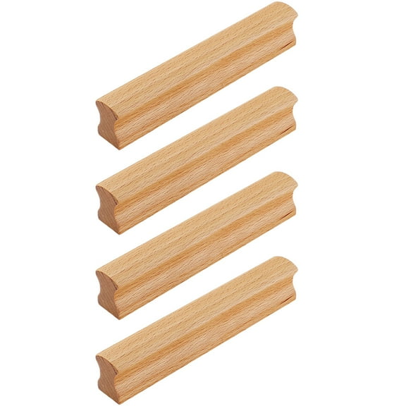 Gongc Unfinished Wood Cabinet Drawer Knobs 4pcs Handles