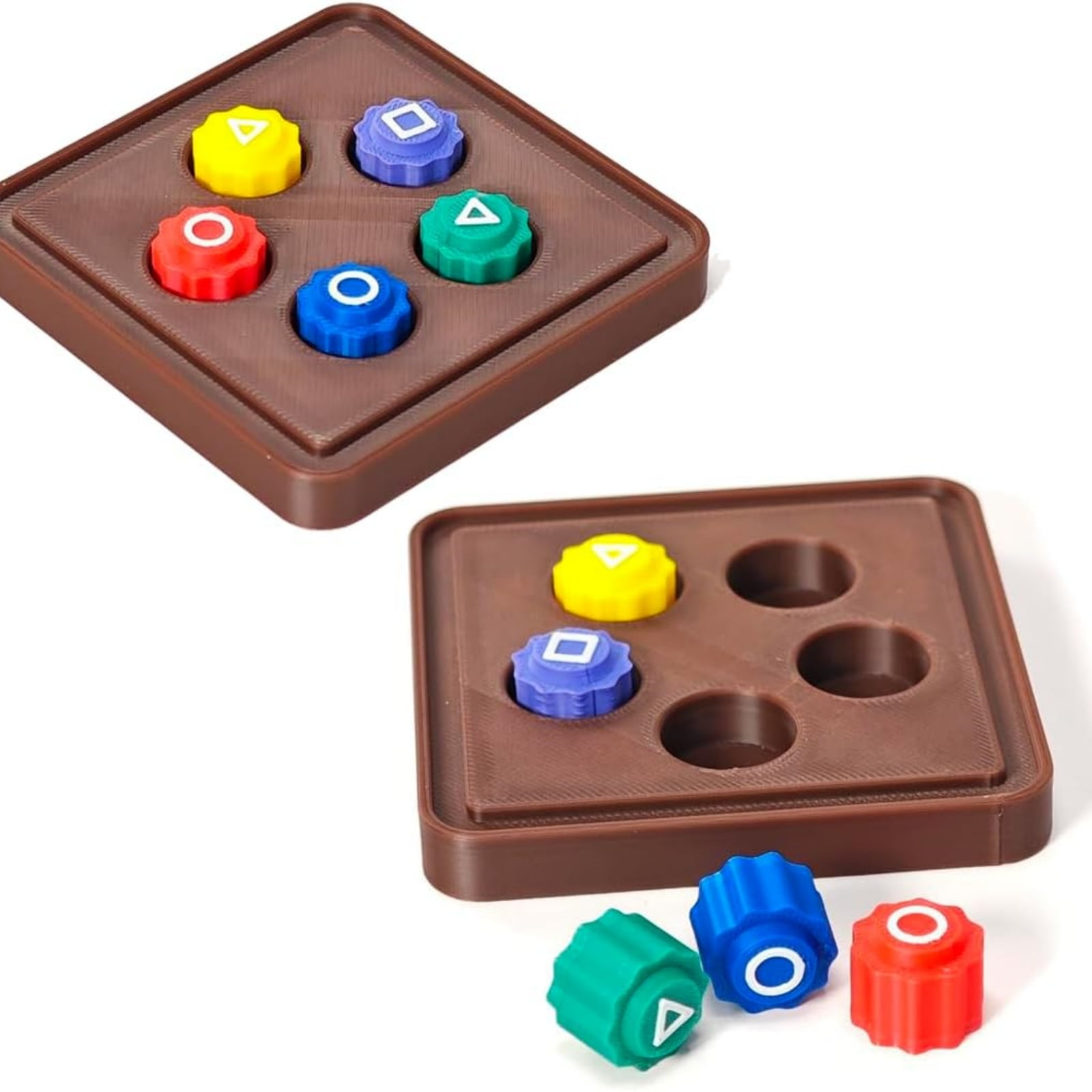 Jeu Coréen Gonggi AUNGKWANG - 5 Pierres Colorées + Base, Jeu Traditionnel D'Adresse
