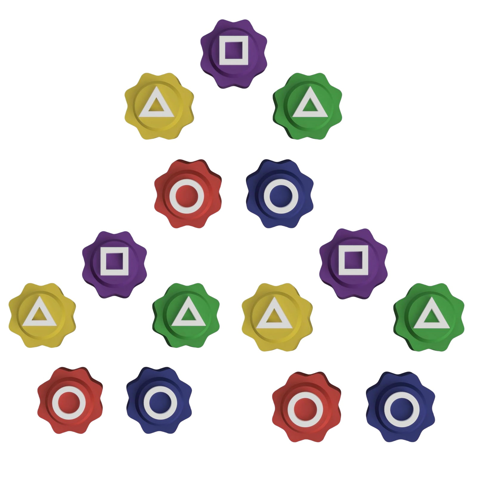Set Di 2 Giochi Gonggi Coreani In Plastica - 5 Pietre Colorate (Rosso, Verde, Blu, Viola, Giallo), Gioco Tradizionale Per Bambini E Adulti, Ideale Per Feste E Viaggi - 3