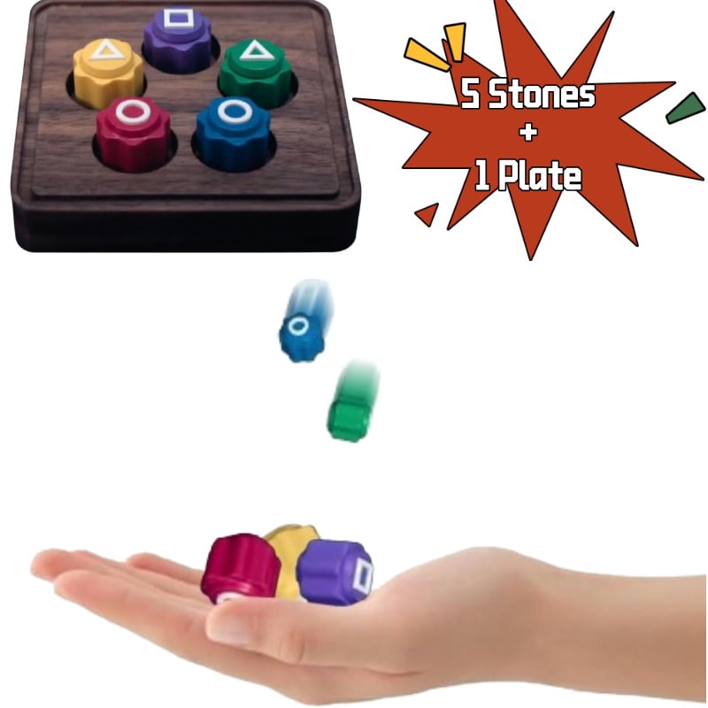 Jeu Coréen Gonggi - Osselets Traditionnels En PLA, Jeu Familial Voyage