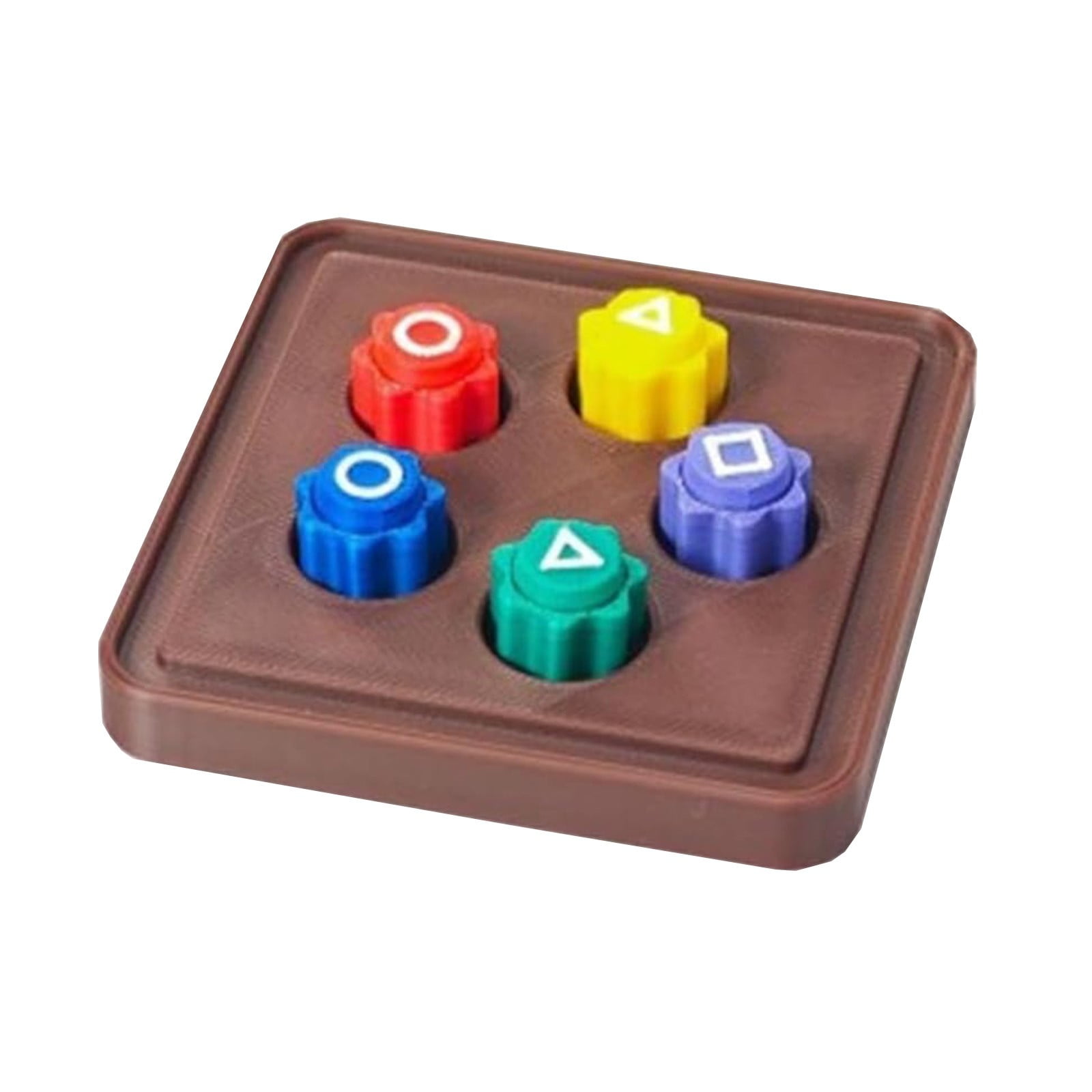 Gioco Tradizionale Coreano Gonggi - Set 5 Pietre + Base - Coordinazione Mano-Occhio