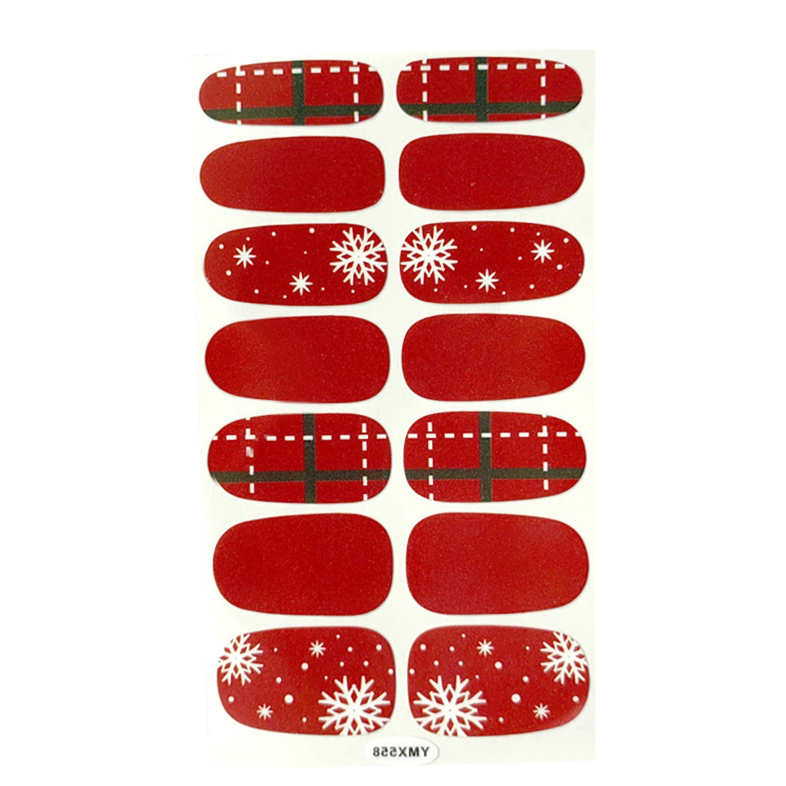 Gongjisey Nail Stickers Nail Polish Strips for Women Bright Solid Gel