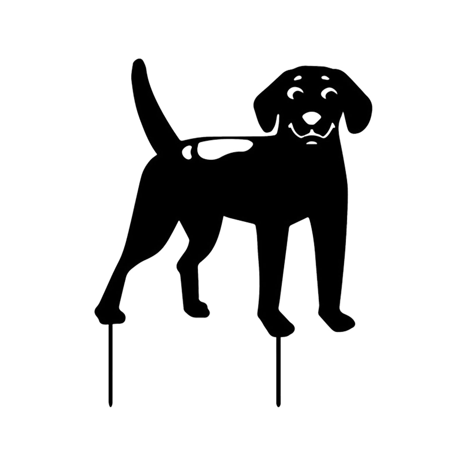 Gongjisey Plant Tags and Labels Card Slot Acrylic Creative Garden Placement Garden Courtyard Dog