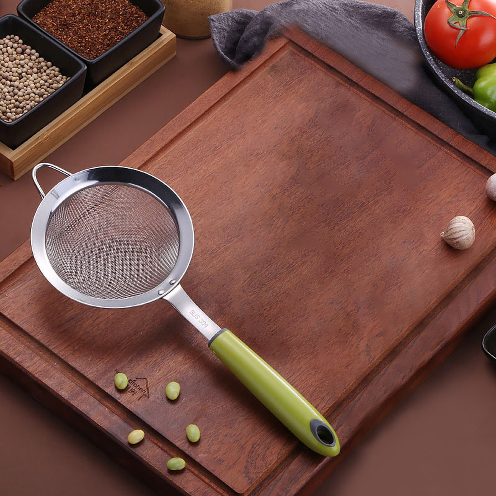 Gongjisey Strainers Stainless Steel Colander Strainer Spoon Mesh