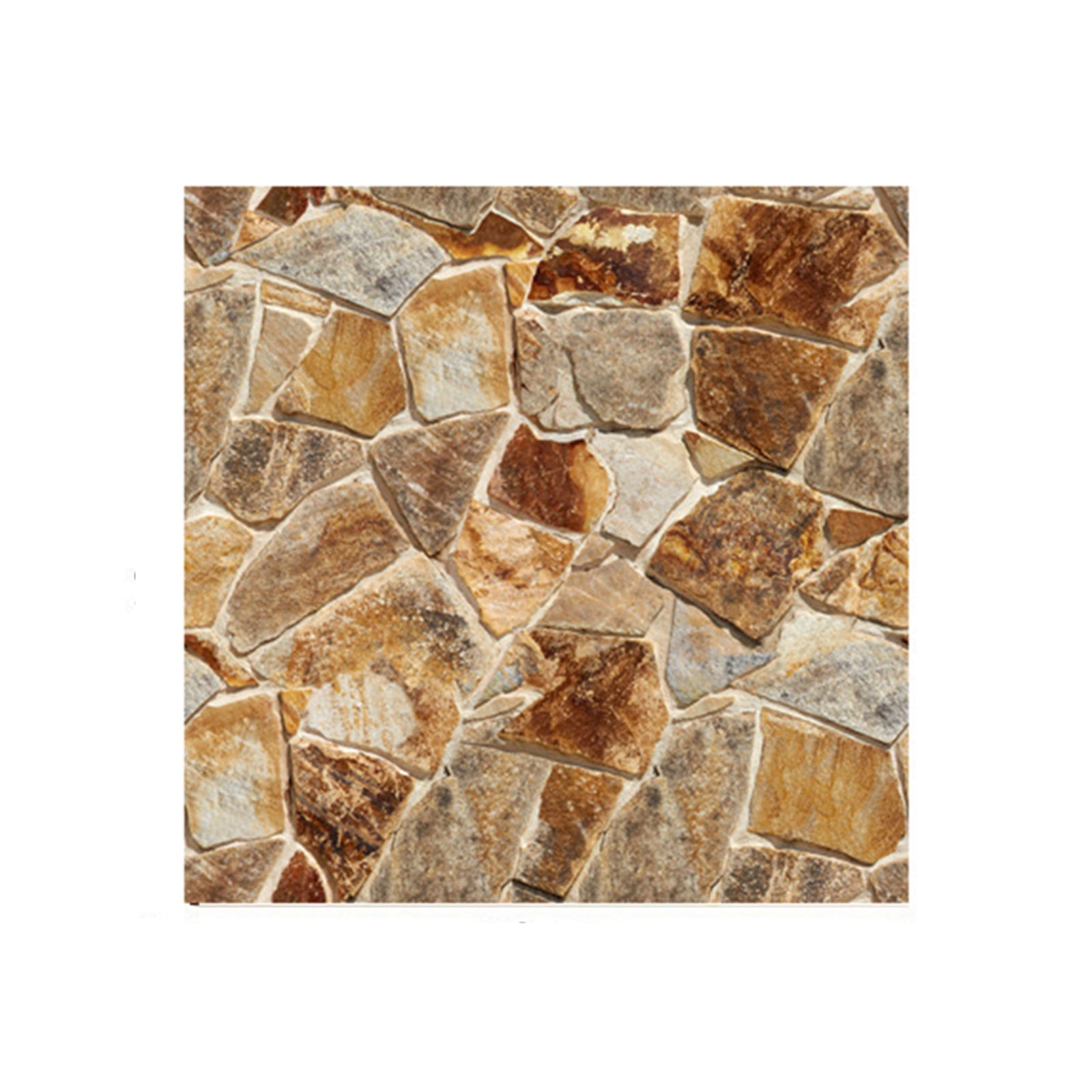 Gongjisey Wall Stickers Imitation Wood Grain Tile Stickers Retro Brick