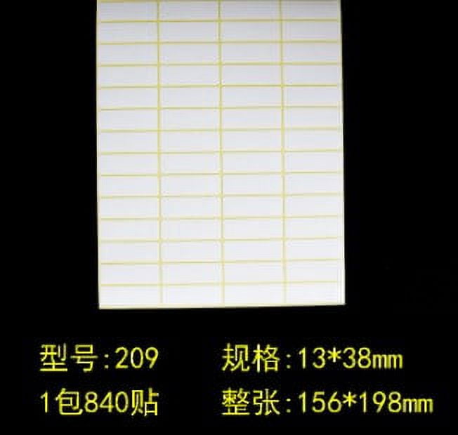 Gongxipen 1 Pack Rectangle Label Stickers SelfAdhesive Writable