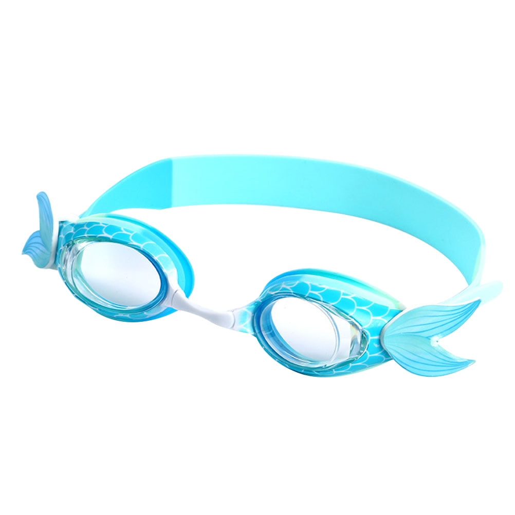 Gongxipen 1 Pc Silicone Swimming Goggles Cartoon Fish Tail Swim Glasses
