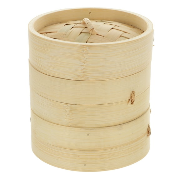 Gongxipen 1 Set Handmade Bamboo Steamer Cooking Tool Kitchen Food Steamer with Lid