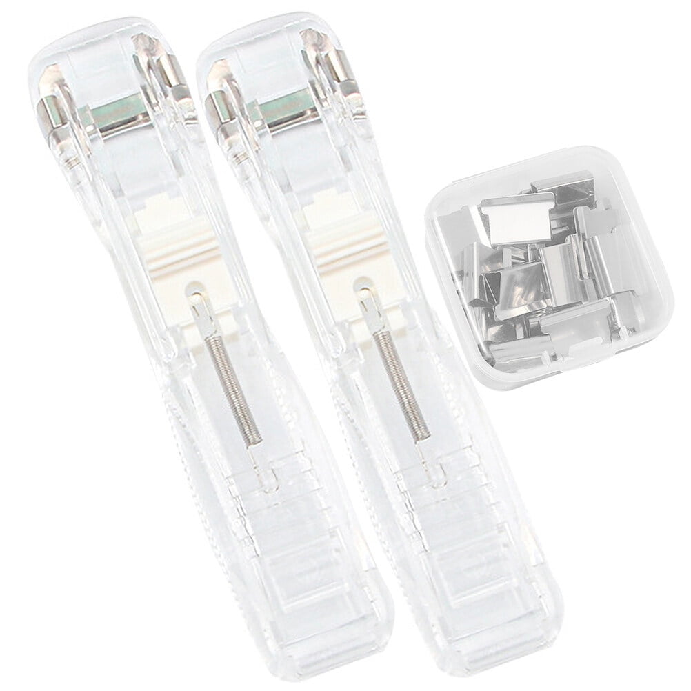 Gongxipen 1 Set of Portable Paper Clip Dispensers Bookbinding Stapler