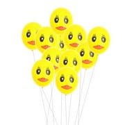 Gongxipen 100Pcs 12Inch Latex Balloons Party Little Duck Thickened Pearlescent Balloons for Party Decorations (Yellow)
