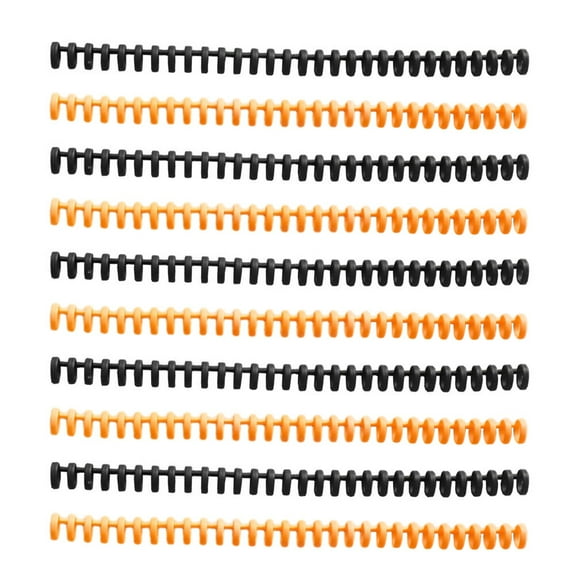 Gongxipen 10Pcs Plastic Spiral Binding Coils Plastic Binder Rings DIY Spiral Binding Coils