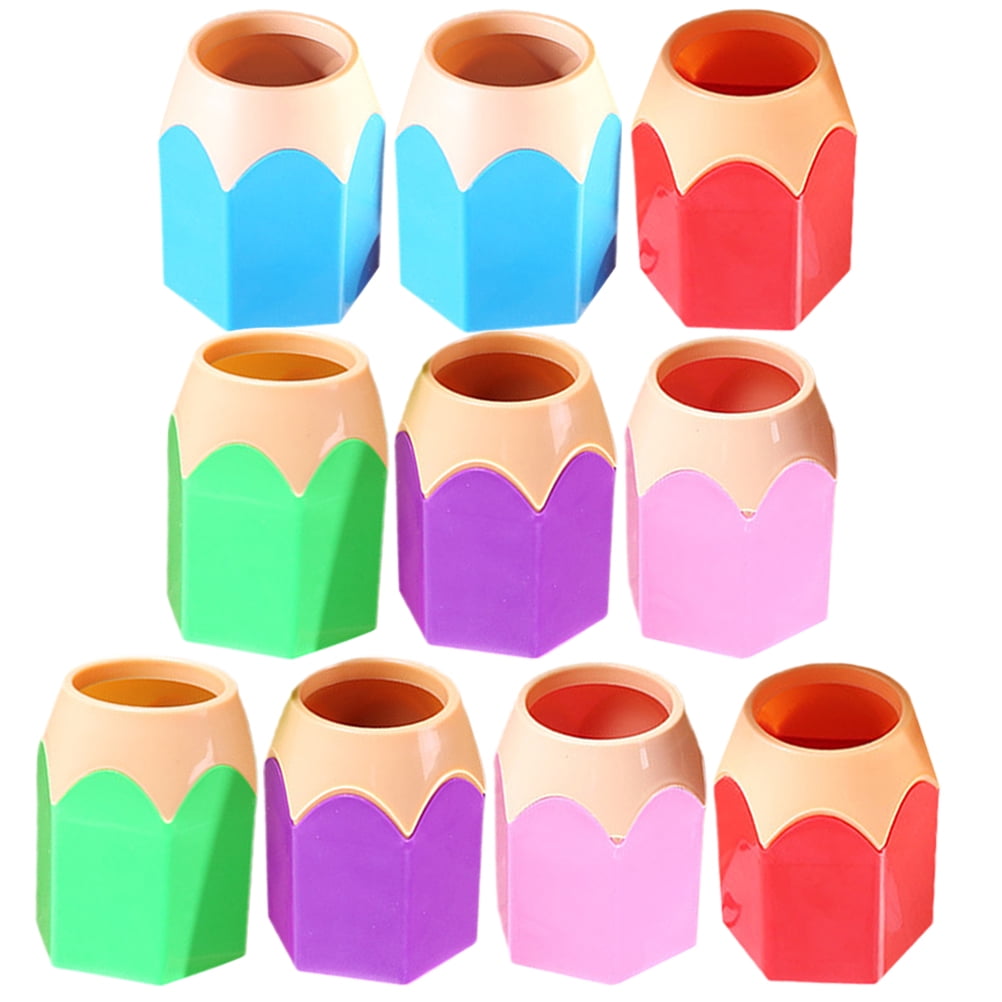 Gongxipen 10pcs Cute Pencil Holder Aesthetic Pen Holder Crayon Storage
