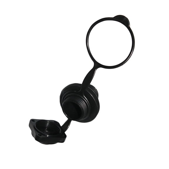 KALLORY Inflatable Valve Cap Black 2Pcs 1.6x1.6x0.9in