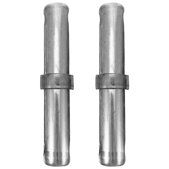 KALLORY Scaffolding Steel Pipe Connector 2pcs Cylindrical Safety Coupler Pin Silver 8.91.31.3in
