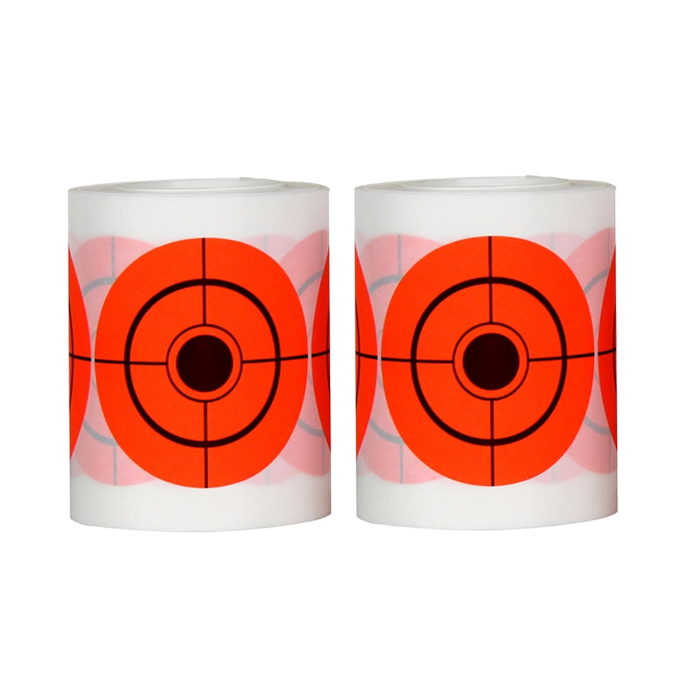 Gongxipen 500Pcs 2 Rolls 7.5cm Diameter Adhesive Shooting Target Round
