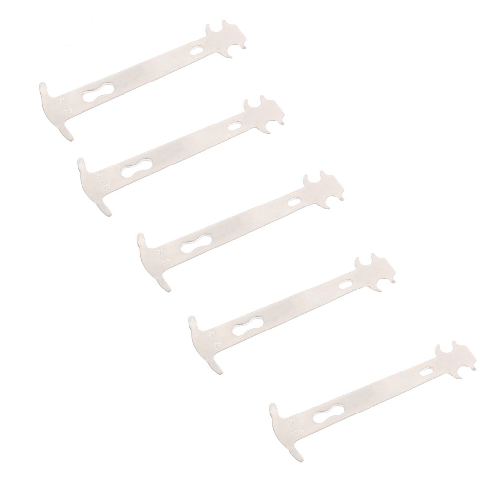 Gongxipen 5Pcs Bike Chain Measuring Ruler Bike Chain Wear Indicator
