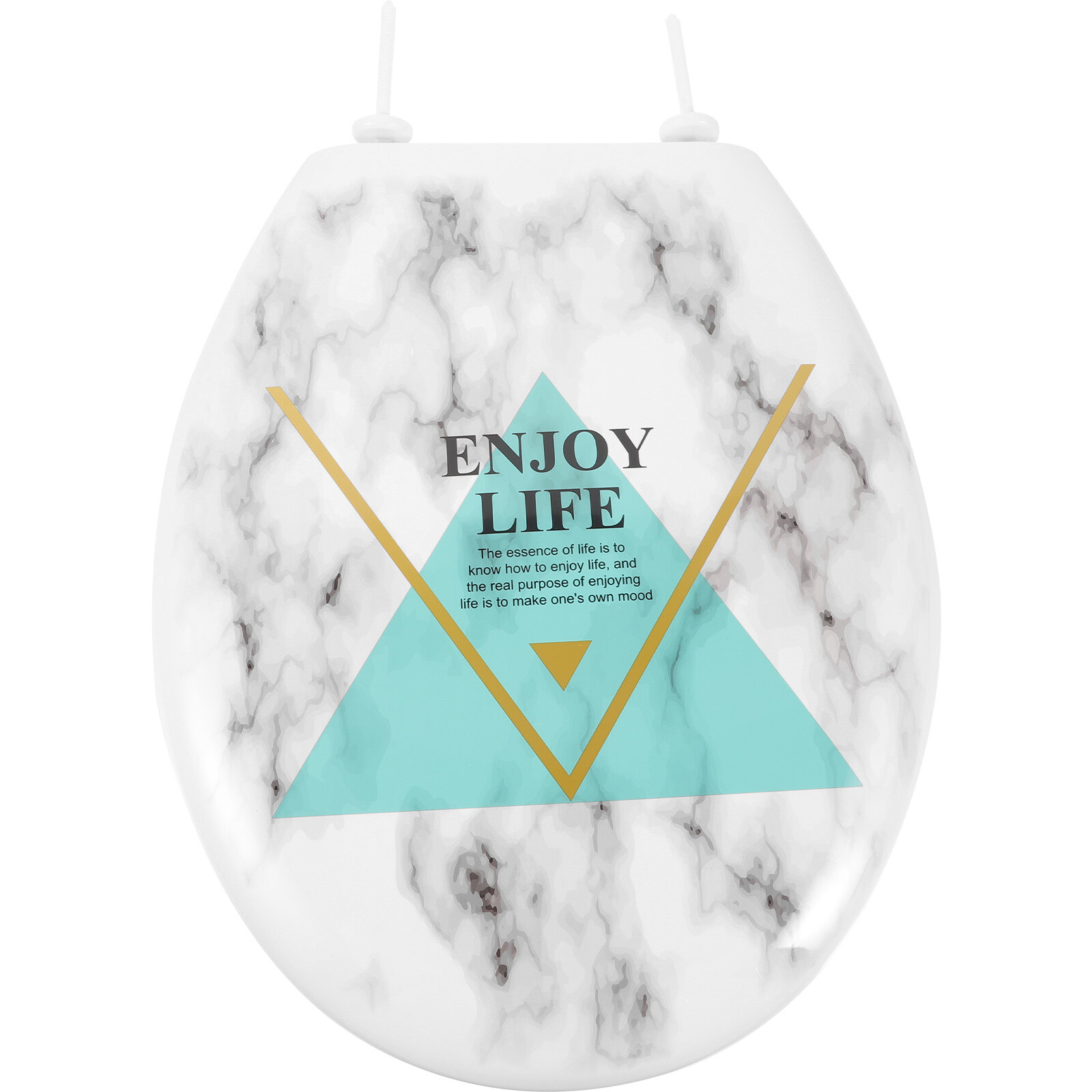 Gongxipen Bathroom Toilet Seat Marble Plastic Toilet Seat Marble Effect