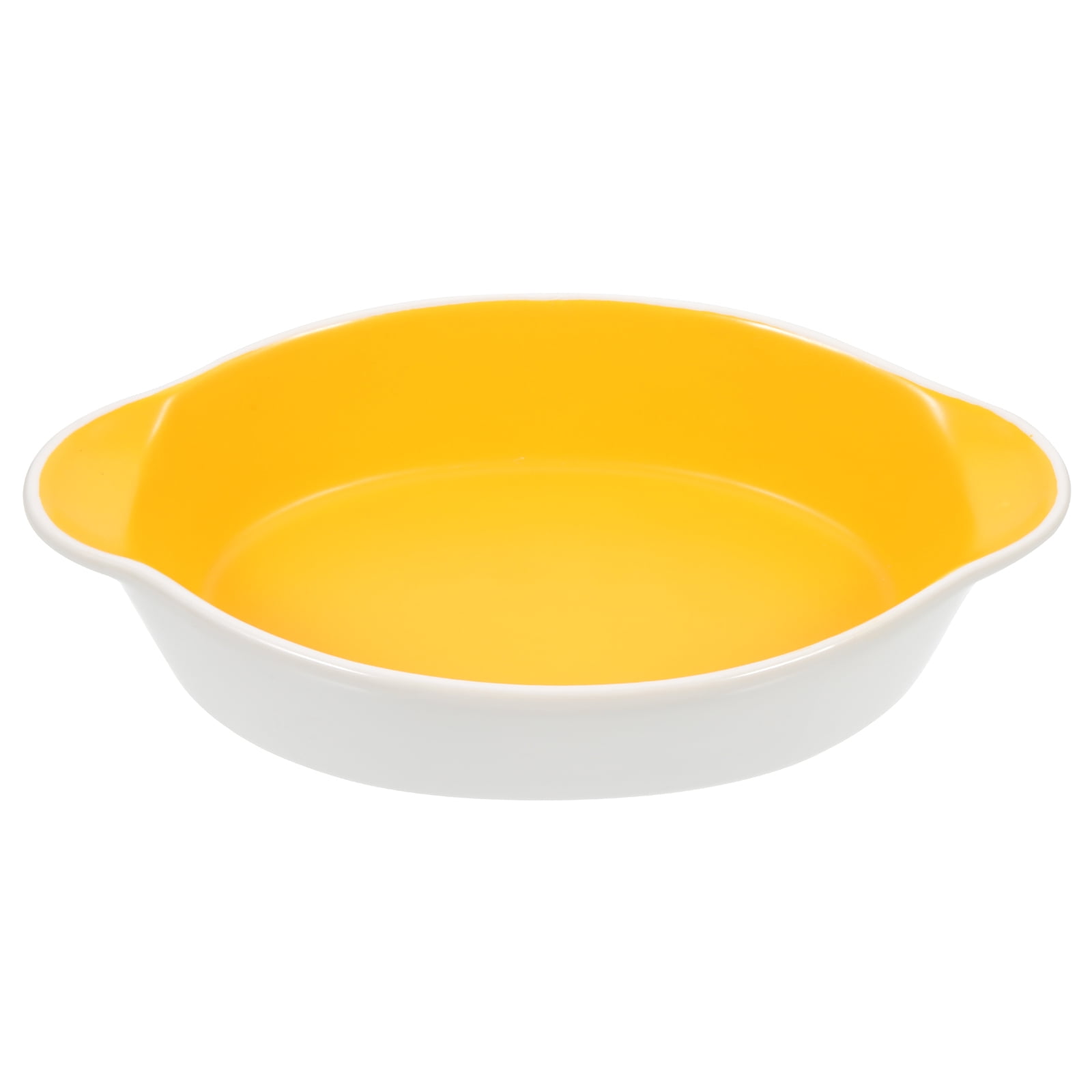 Gongxipen Ceramic Pie Pan Baking Dish with Double Handle Plate for
