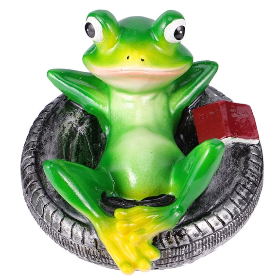 Masteelf Yellow Resin Animal Statues for Decor Excellent Handmade Crafts Perfect Gifts Ornament for Garden