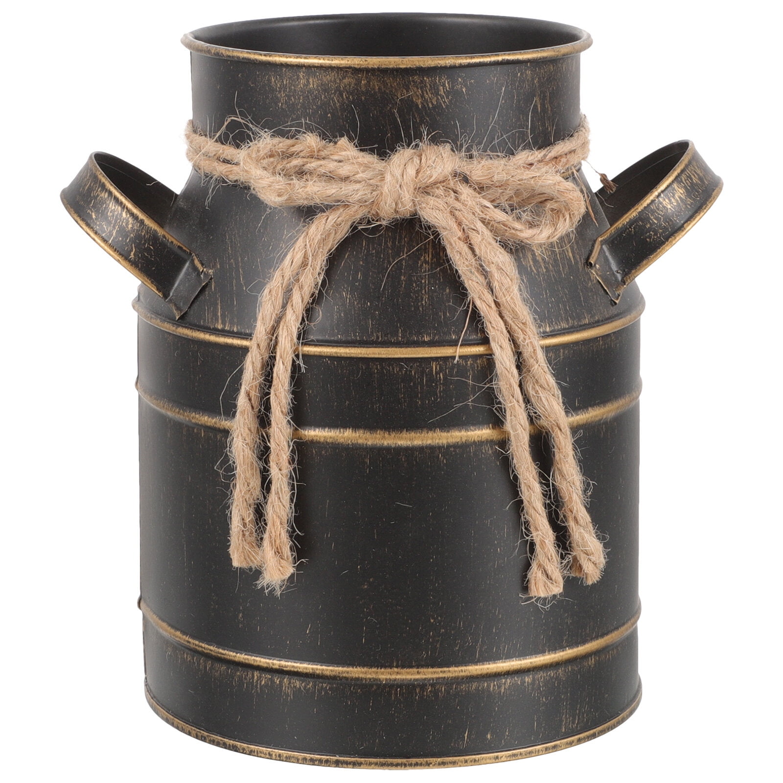 Gongxipen Galvanized Metal Flower Bucket with Handle Flower Pot Plant