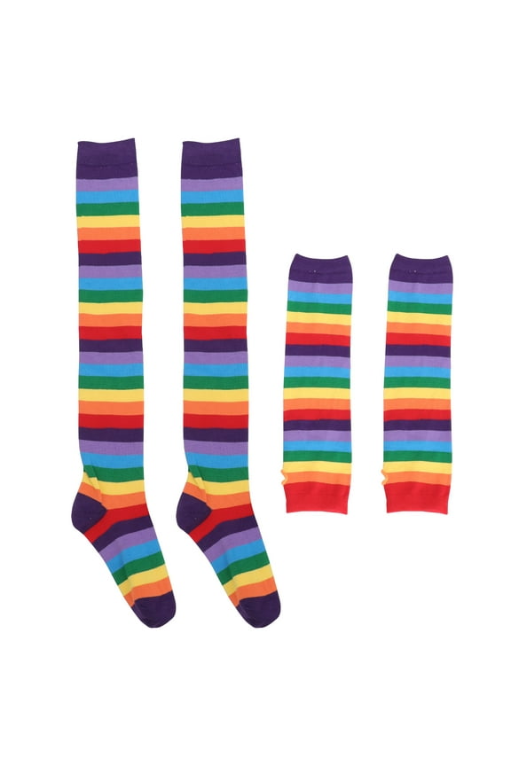 Fingerless Arm Warmers and Leg Warmers, Multi-Color, Comfortable Stretch Gloves for Women and Men