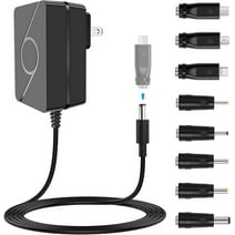 Gonine 5V Power Supply, 5V 3A 2A 1A AC Adapter Wall Charger for Raspberry Pi 3 4, Speaker, Baby Monitor, Victrola Record Player, Picture Frame. with 5V DC Power Cord and 8tips