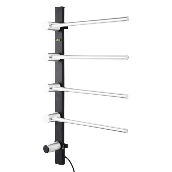 Gonipol Heated Towel Bar Heated Drying Rack Heated Towel Rail Towel Rack Warmer With LED Display Adjustable Temperature 304 Stainless Steel For Bathroom designer