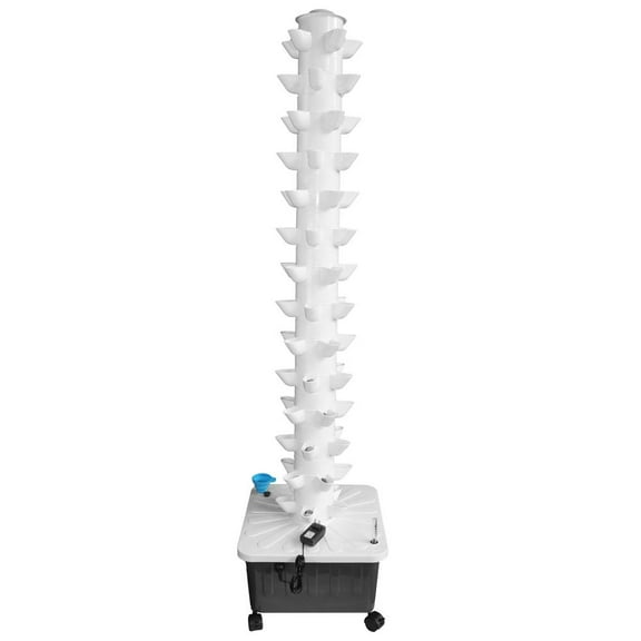 Gonipol Hydroponic Growing Tower 14-Layer Hydroponic Fruit Tower 70 Slots Vegetable Planting Pot Tower Improve Planting Efficiency custody