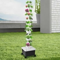 Gonipol Hydroponic Vegetable Tower 12-layer Hydroponic Tower For Strawberries 60 Slots Fruit Growth Pot Tower Standard Specifications For Outdoor Gardening high grade