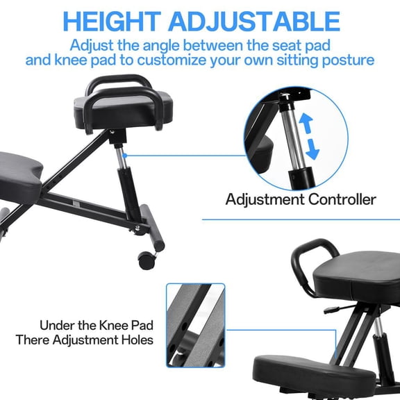 Gonipol Knee Support Chair Knee Ergonomic Support Chair Portable Posture Chair for Desk Kneeling Ergonomic Chair for Desk Home Meditation lovely