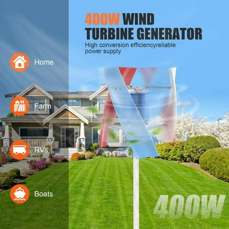 Gonipol Wind Turbines For Homes Wind Turbine Generator Kit Wind Generators For Home Use Small Wind Turbines 360-Degree Wind Direction Efficient Energy Solution calm