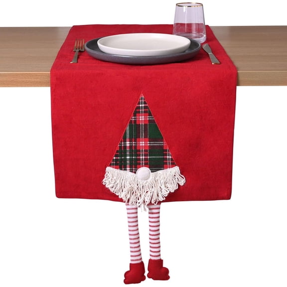 Gonk Red Table Runner