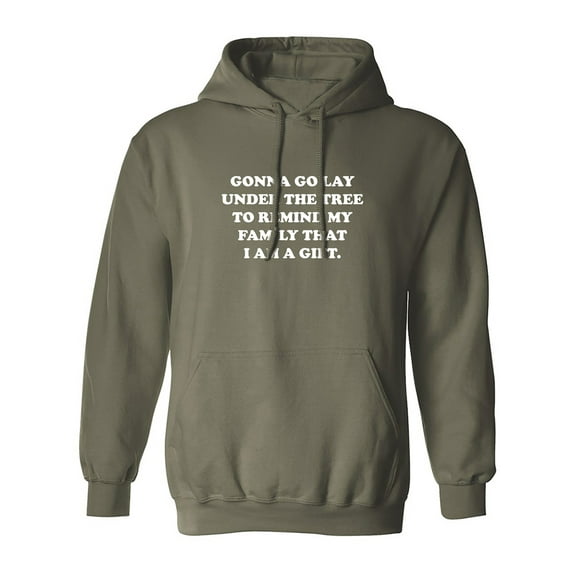 Gonna Go Lay Under The Tree Adult Hooded Sweatshirt