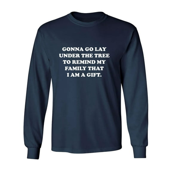Gonna Go Lay Under The Tree Adult Long Sleeve T-shirt