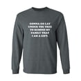 thumbnail image 1 of Gonna Go Lay Under The Tree Adult Long Sleeve T-shirt, 1 of 3