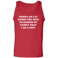 thumbnail image 1 of Gonna Go Lay Under The Tree Adult Tank Top, 1 of 3